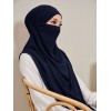 New Spring and Summer Breathable Ironless Hijabs Long Instant Hijab WOMEN Can Wear with Face Masks Ready to Wear Hijabs