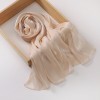 Hot Selling Shimmer Shawl Pleated Glitter Chiffon Shawl Giselle Lightweight Flowy Plain Hijab Scars