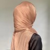 Hot Selling Shimmer Shawl Pleated Glitter Chiffon Shawl Giselle Lightweight Flowy Plain Hijab Scars