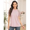 Womens Tshirts Trendy Fashion Tops Lace Short Sleeve Business Tee Shirts Casual Knitted Blouses Summer Outfits 2024