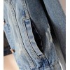 Womens Denim Jackets Distressed Ripped Long Sleeve Jean Jacket Coats