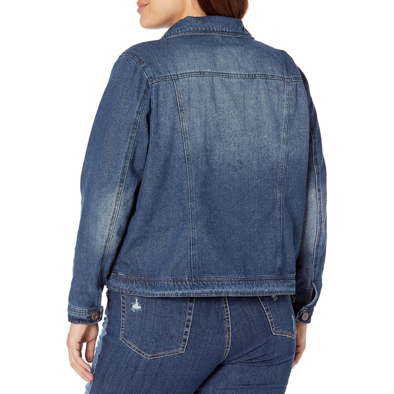 Women's Size Dark Plus Denim Jacket