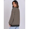 ANRABESS Women Striped Oversized Sweatshirt Long Sleeve Crewneck Hoodies Shirts 2024 Fall Pullover Top Trendy Preppy Clothes